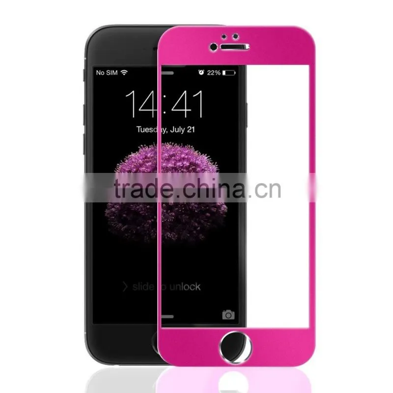 2016 High quality blue tempered glasses screen protector for apple iphone 6s plus