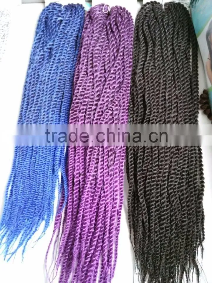 Afro Kinky Braids Synthetic Braiding Hair Senegalese Twist Hair Crochet Braid Hair Extensions
