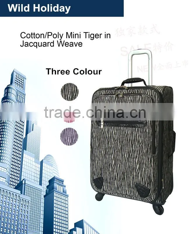 2014 New Design Jacquard Weave Travel Luggage