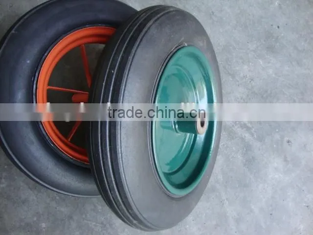 Solid rubber wheel