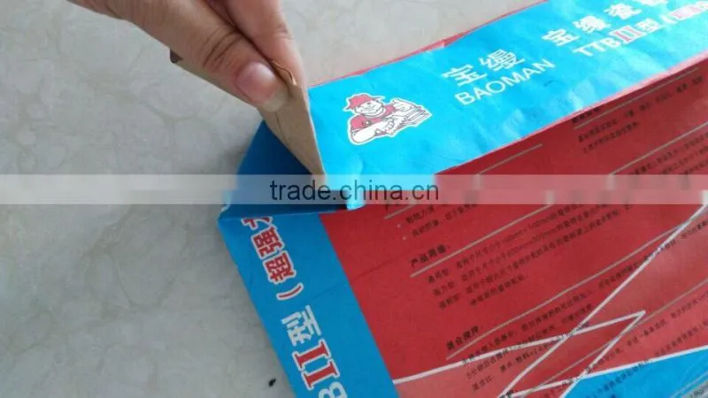 Powder cement price valve paper bag