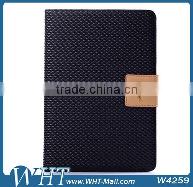 Fashion Blue Color Snake Wave Skin Kaiyue Brand Fashion Leather Stand Cover for iPad mini