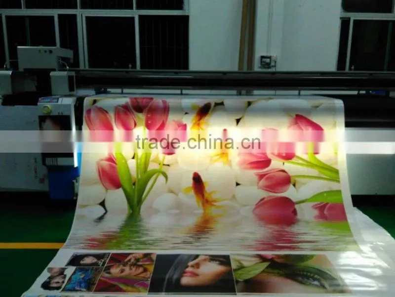 Large format car sticker roll printing machine / digital flatbed uv printer price