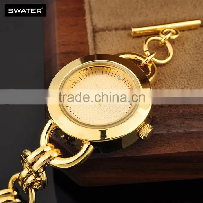 Promotional Items 2016 Stainless Steel Gold Watch Accessories