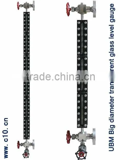 UBM Big Diameter glass level indicator