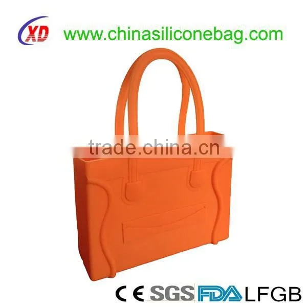 2016 hot sale silicone handbag shopping woman tote bag