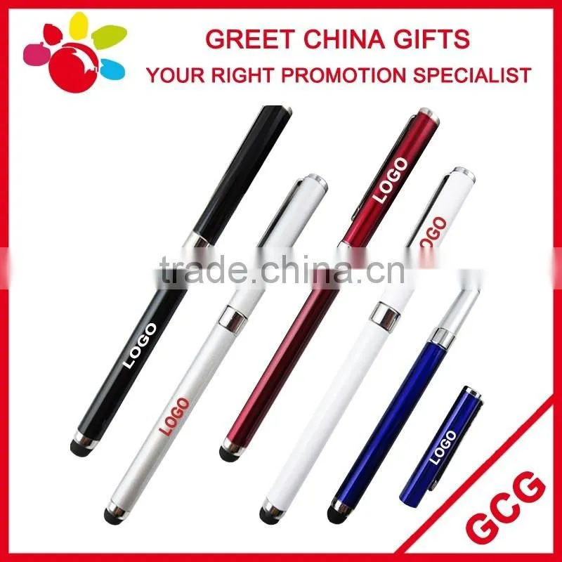 Promotional Customized Logo Click Wooden Bamboo Ball-Point Pen with Plastic Clasp