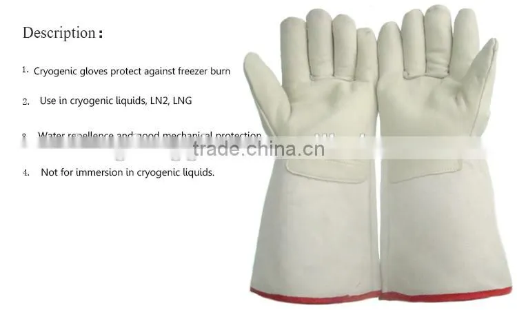 Top Quality LN2 Cowhide Grain Leather Industrial Leather Hand Gloves