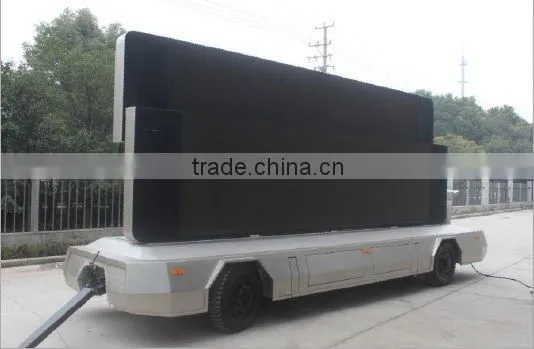 outdoor mobile P10 full color led advertising trailer for sale-YES-T12