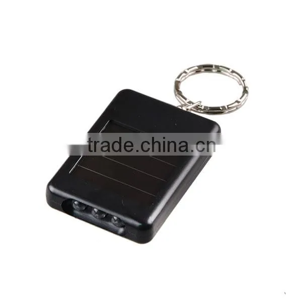 Solar Power Personalized LED Keychain Flashlight for Promotion