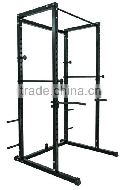 Crossfit Gym Power Squat Cage With Plates Storage