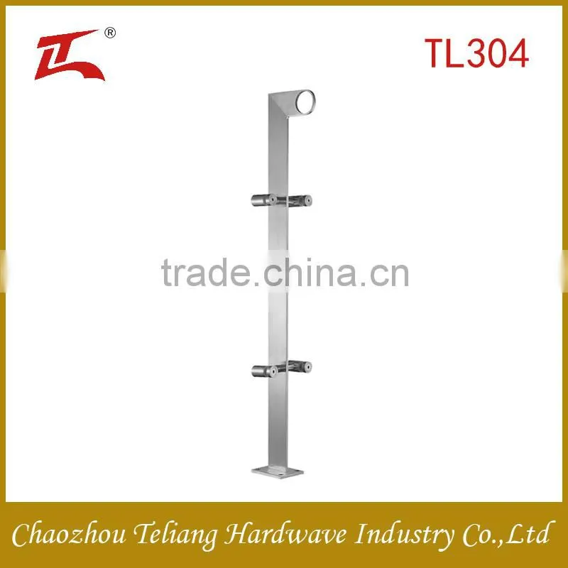 Newly single outdoor aluminum glass balustrade/Stainless steel railing systems