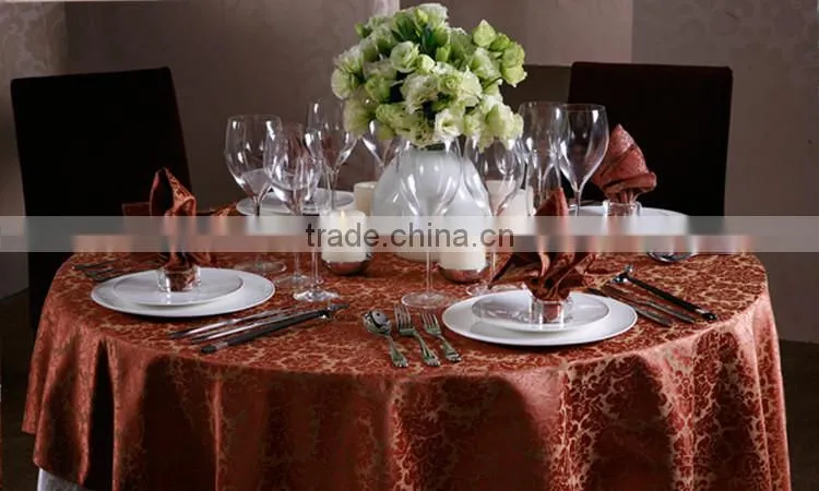 LinenPro Wholesale Fabric Painting Designs on Table Cloth Restaurant Table Cloth