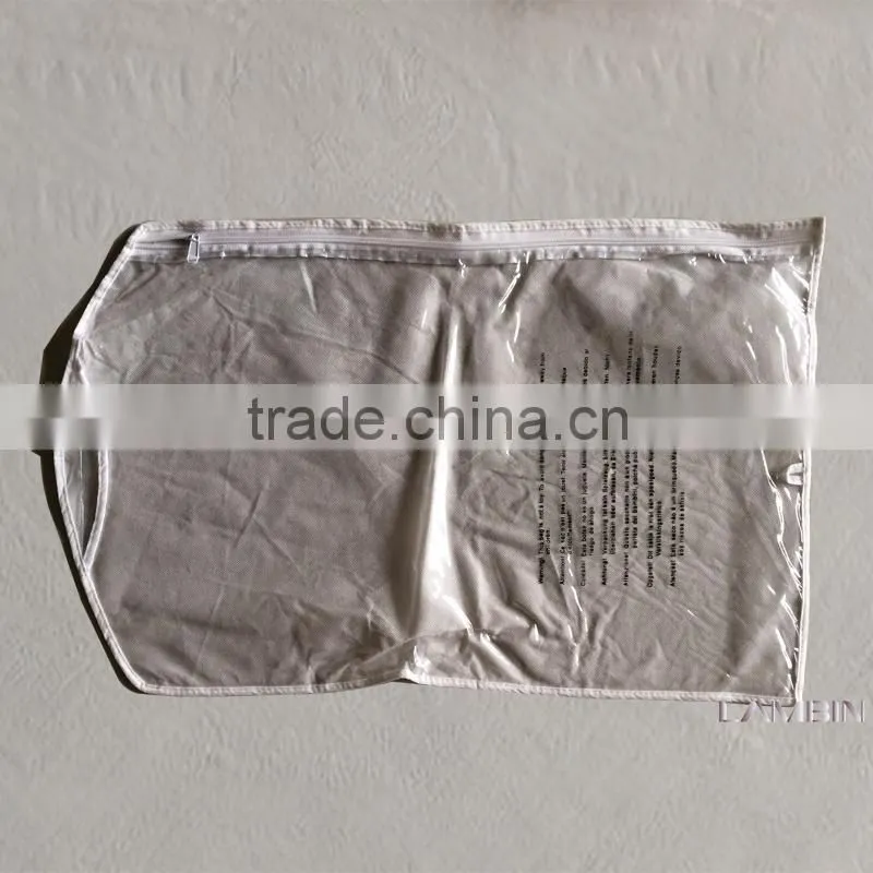 Zhejiang factory customs non-woven fabrics cloth packaging bag for home textiles