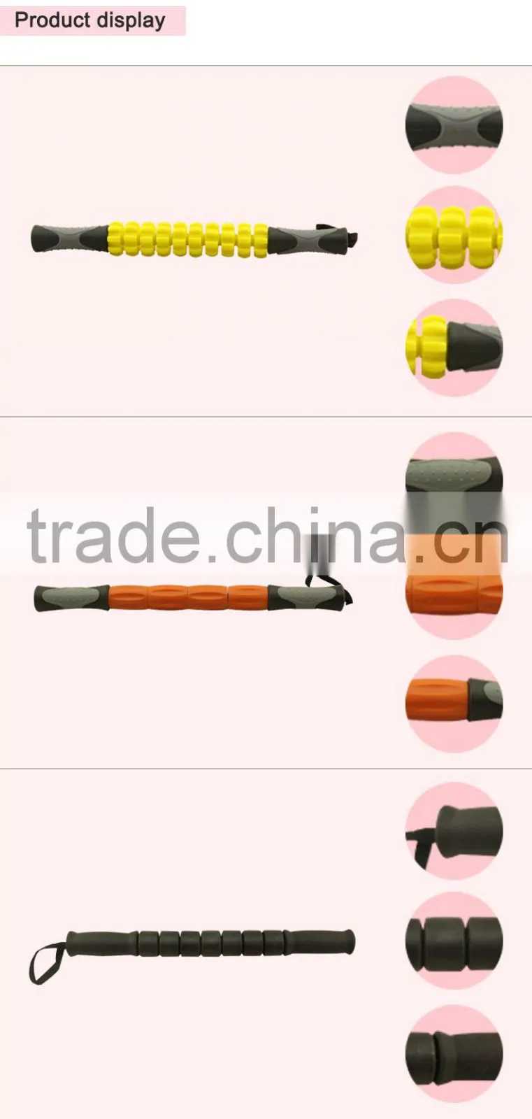 Factory wholesale price Mini massage roller stick body massage roller wooden massage stick