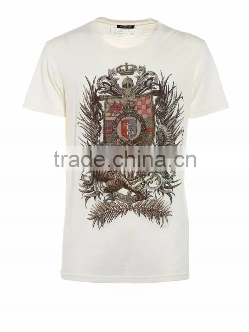 Printing T Shirts Cotton/ Custom Silk Screen Printing T Shirt/ Machine Screen Printing T Shirt