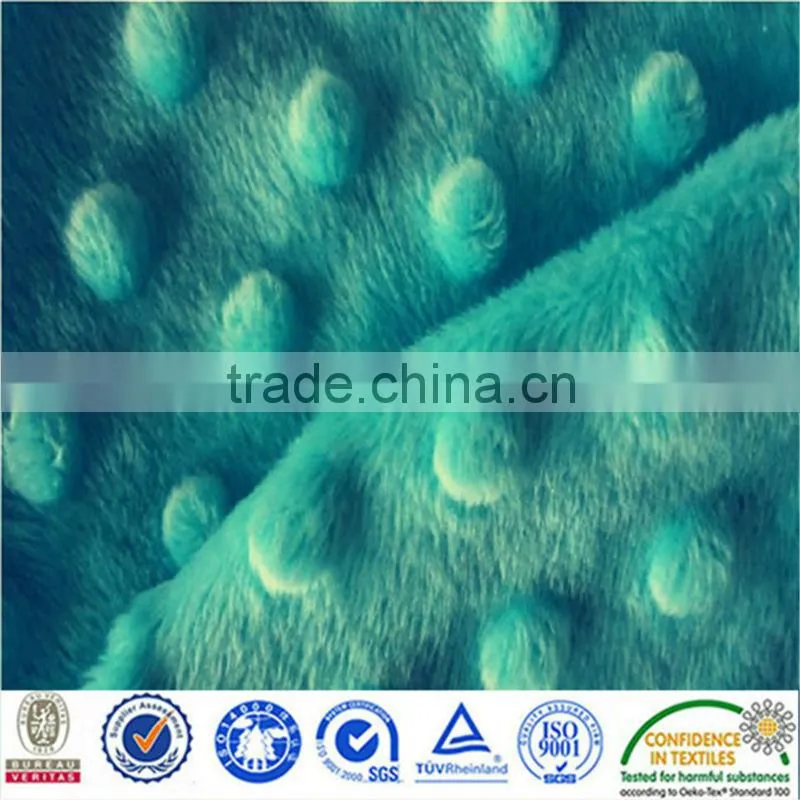 320GSM Wholesale Minky Dimple Dot Fabric