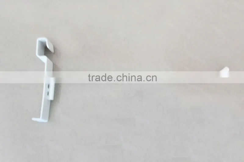 White powder coating retail store display hook