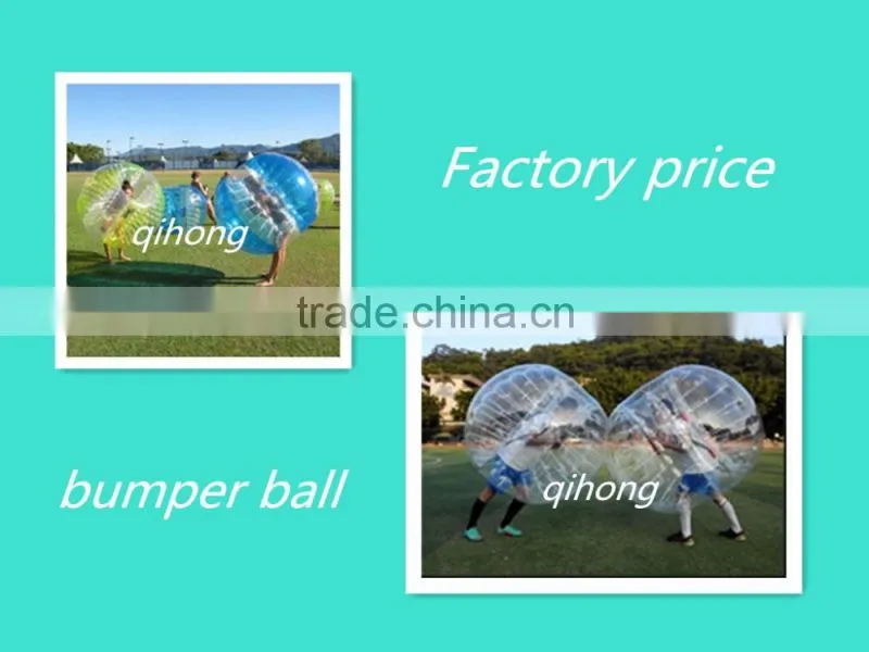 New design red dotted inflatable belly bumper ball/ body zorbing bubble ball for sale