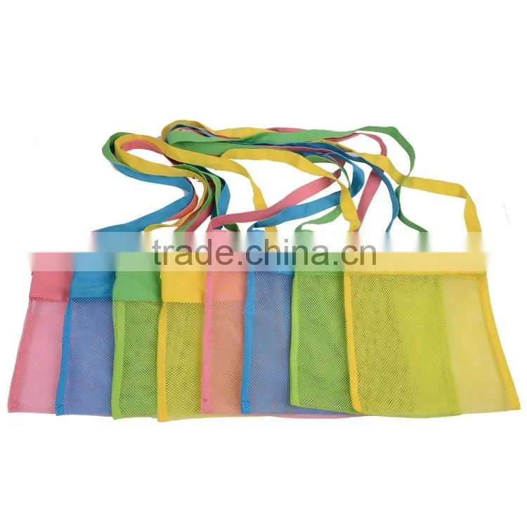 Customized mesh shell tote beach seashell tote bag