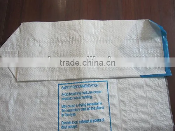 white cement bag plastic woven
