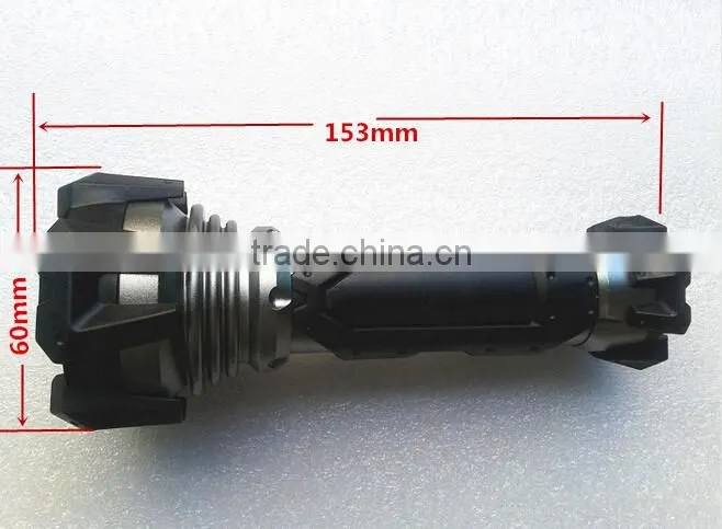 Strong light led rubber flashlight