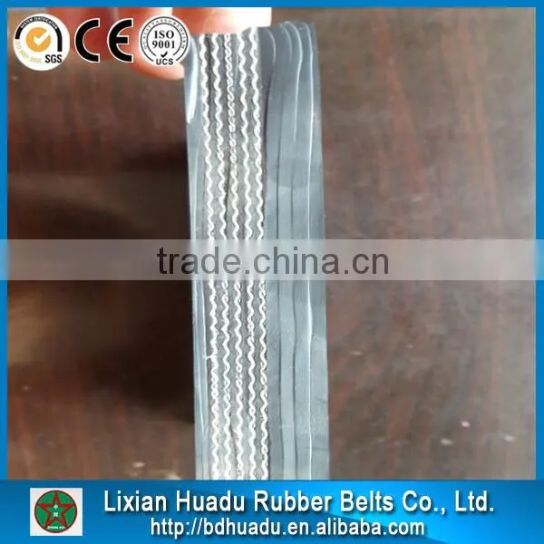conveyor belt for continuous ship unloaders and shiploading of bulk materials