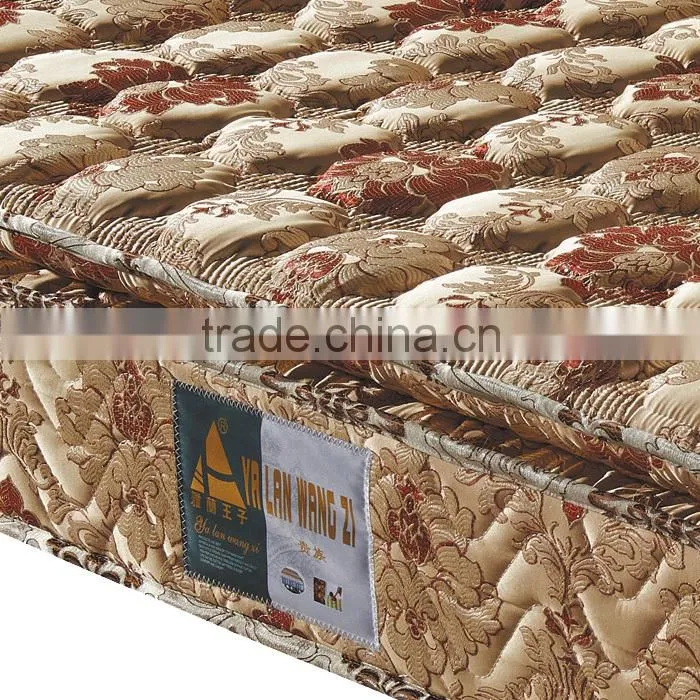 Luxury morden royal design european size mattress for bedroom