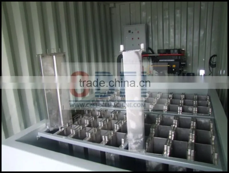 mobile containerized block ice machine