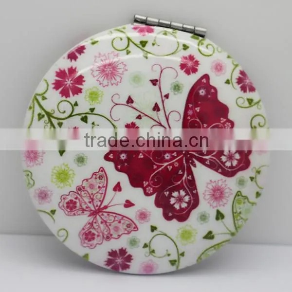 High Quality Round Aluminum Pocket Mirror For Promotion