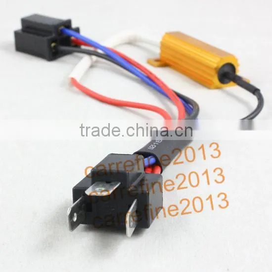 50W H4 LED error canceller H4 LED warning canceller Decoder cables wiring harness