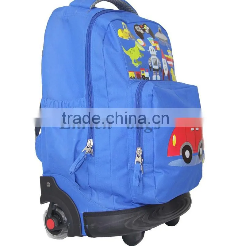 Enrich hot selling trolley backpack,newest schoolo trolley backpack with wheels