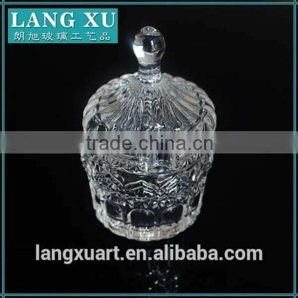 LX-T099 hand made salt and pepper jar crystal glass spice jars wholesale