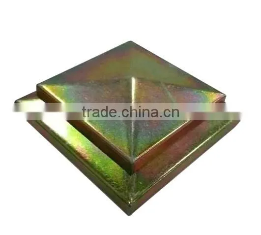 galvanized steel post cap