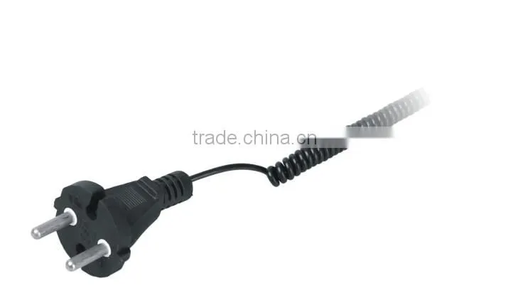 U.K.plug BSI Power cords with fuse 3A/5A/13A BS plugs with curly cable H05VV-F 3G