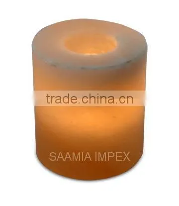 Himalayan Salt Candle Holder Cylinder