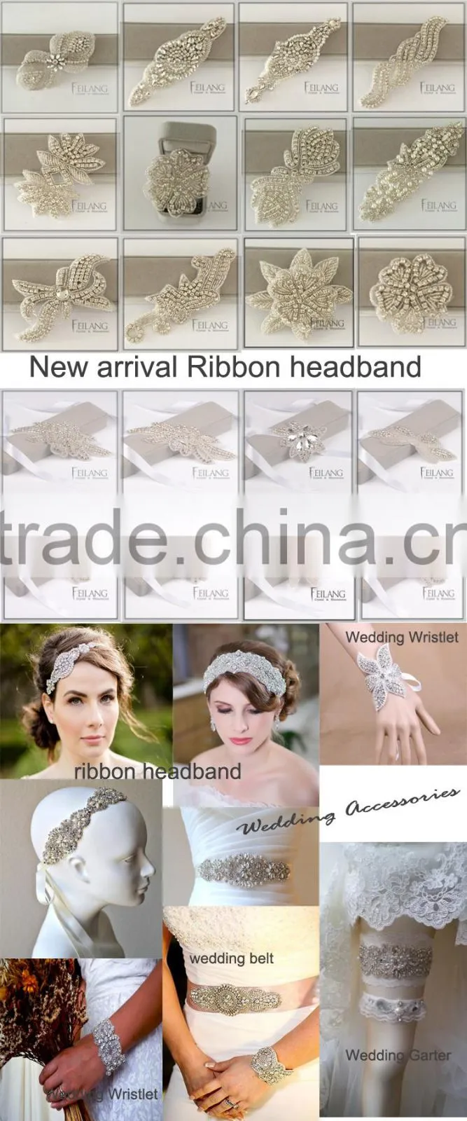Decoration on shoes accessories Crystal Rhinestone Applique Trim