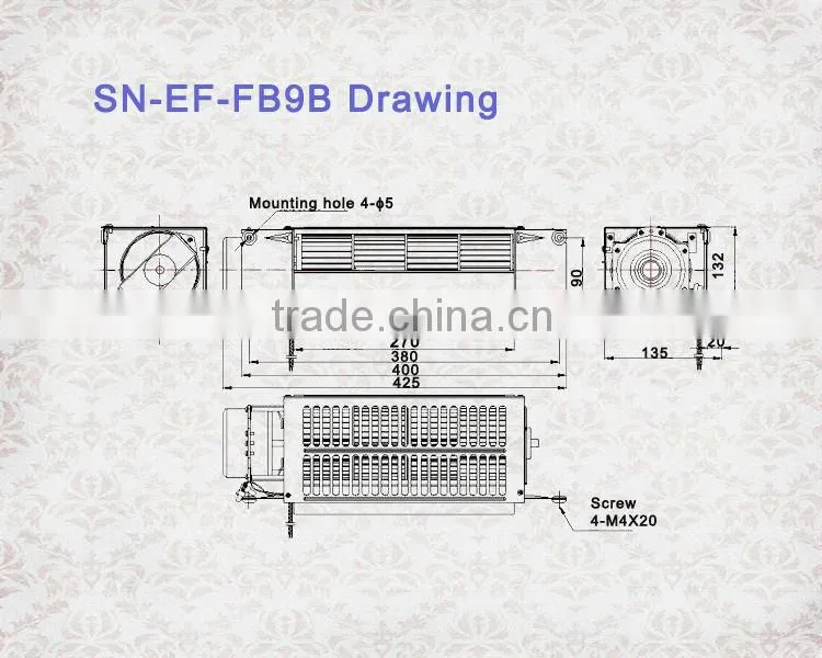 Elevator parts Elevator car fan