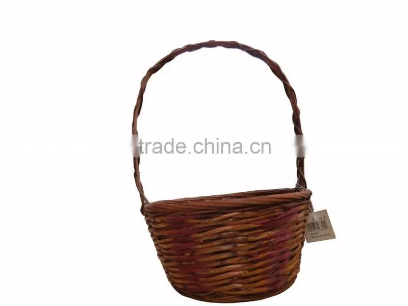Fashionable bamboo gift basket