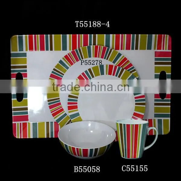 2014 Hot plastic pakistani melamine dinner set