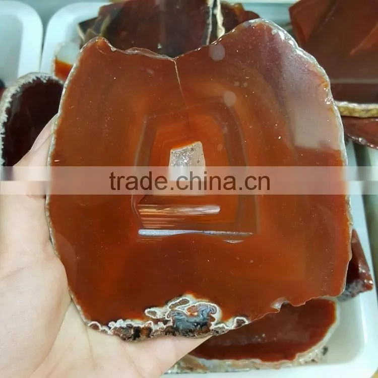 100% Natural Red Agate Slices for Wholesale
