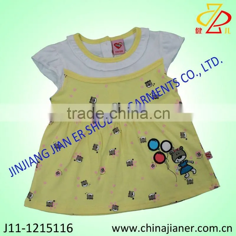 Hot seller Summer cotton children 2pcs set girl's set