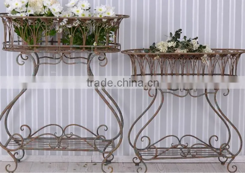 Wholesale Garden Corner Outdoor Metal Plant Stand