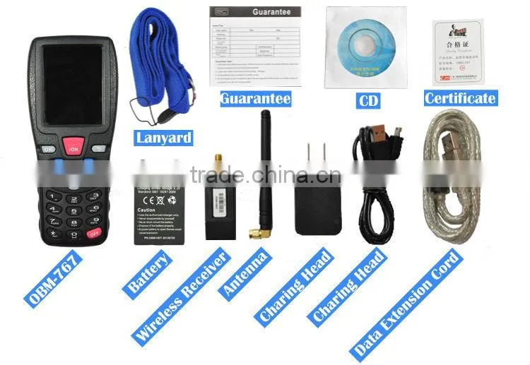 Bottom Price! 4" gprs wifi fingerprint rugged supermarkt pda with barcode scanner