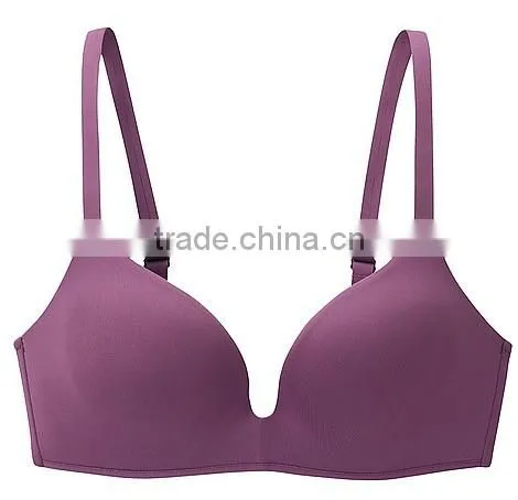 2014 new arrival ladies underwear seamless wireless soft comfortable bra