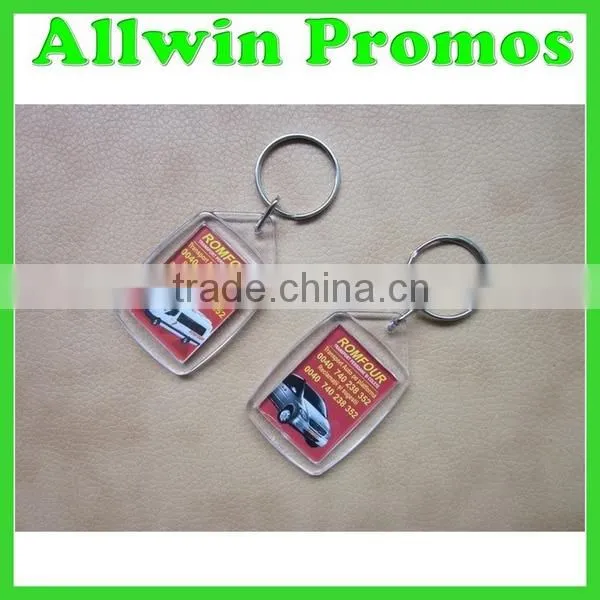 Bulk Personalized Plastic Photo Keychain