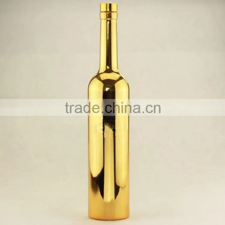 custom made boston bottles wholesale electroplating bottles black gloss bottle