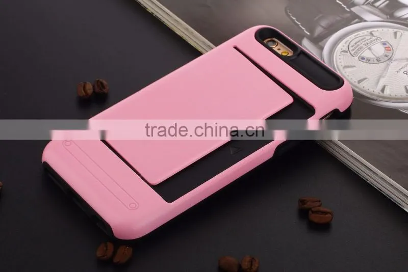 2016 New Style Best Price With Card Holder Function Mobile Phone Case,For Samsung S6 Edge Case