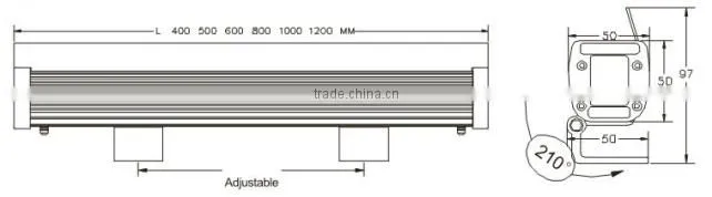 KL-0205(w) DMXAluminum IP65 DMX led wall wash light, wall washer light