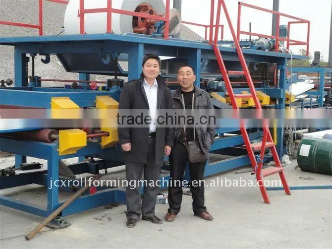 color steel sandwich panel production line